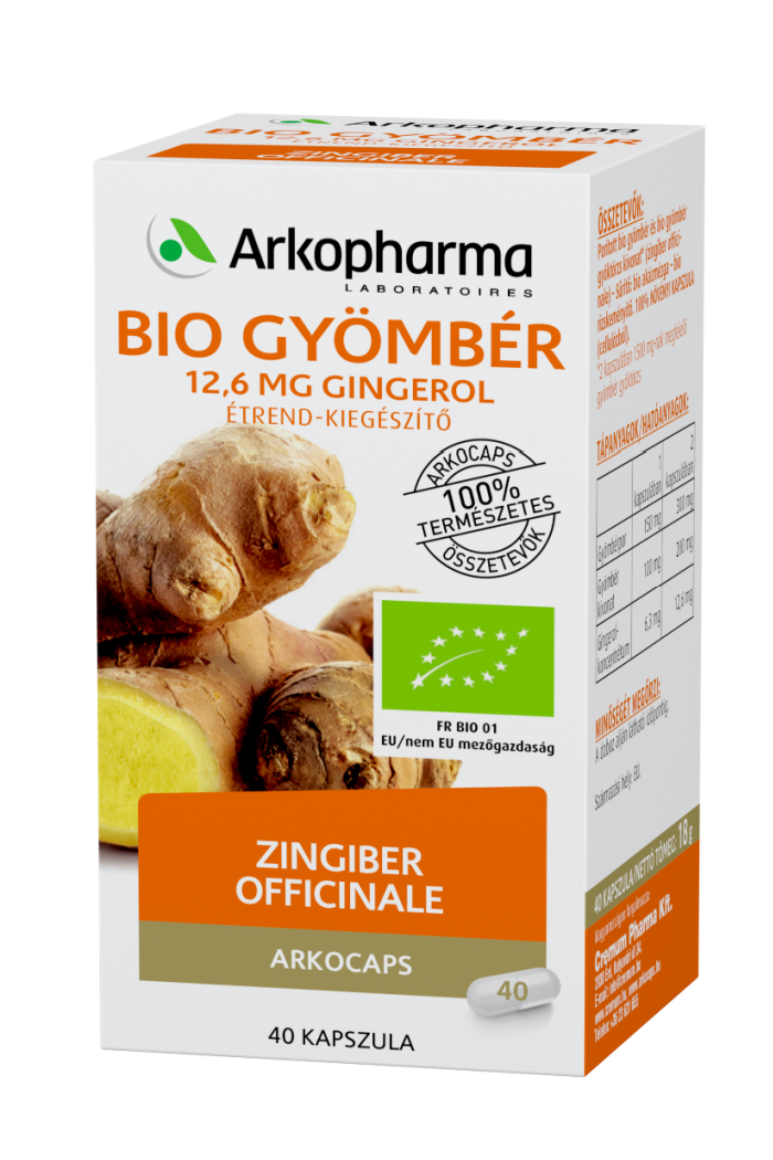 Arkocaps Bio gyömbér kapszula