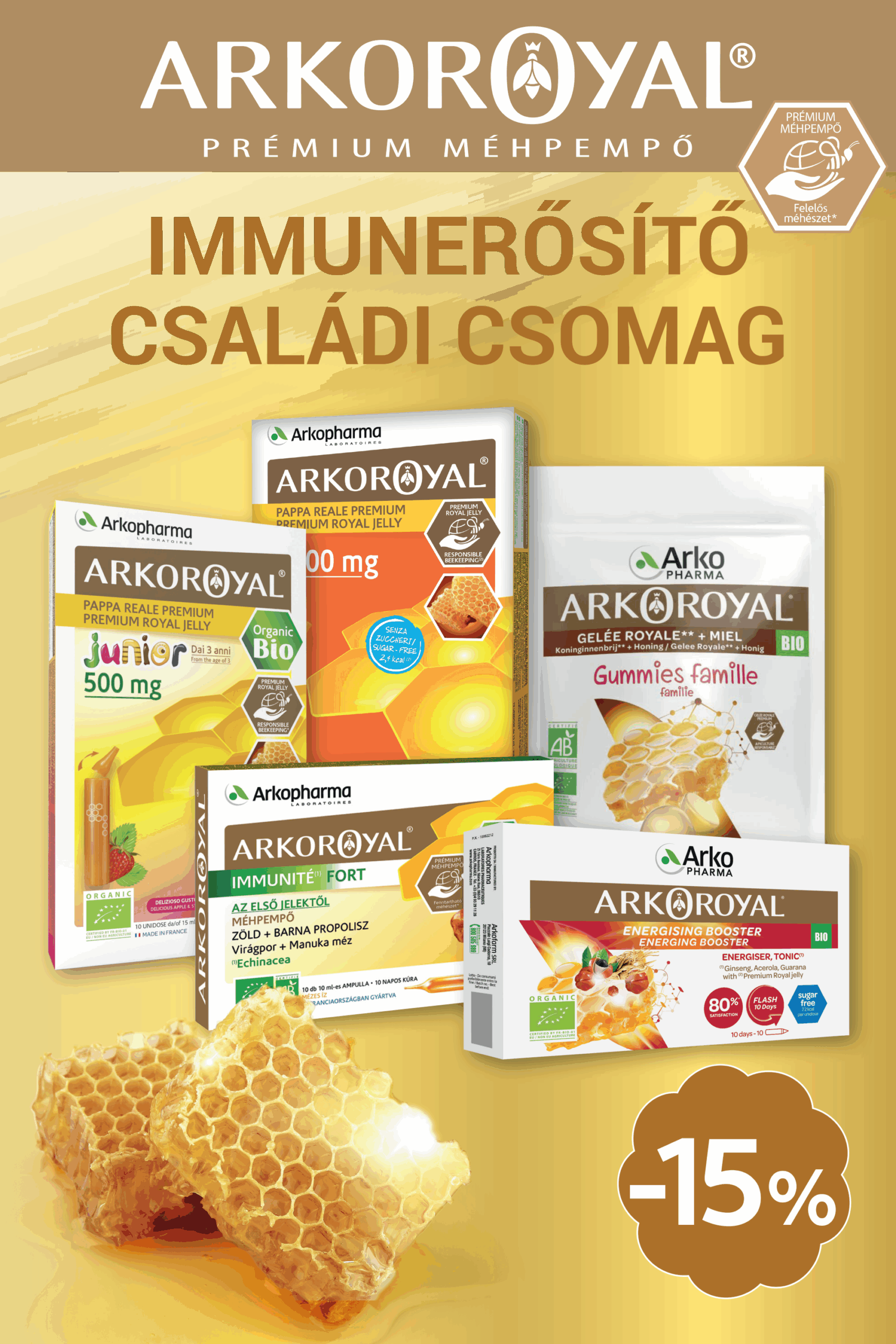 Arkoroyal immunerősítő családi csomag